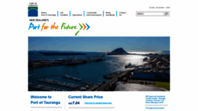What Port-tauranga.co.nz website looked like in 2020 (3 years ago)