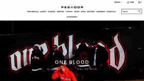 What Pegadorfashion.com website looked like in 2020 (3 years ago)