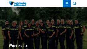 What Politiebond.nl website looked like in 2020 (3 years ago)