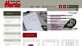 What Papeleriaherso.com website looked like in 2020 (3 years ago)