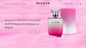 What Plesyr.swiss website looked like in 2020 (3 years ago)