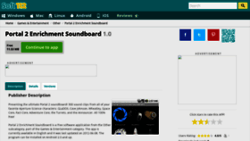 What Portal-2-enrichment-soundboard.soft112.com website looked like in 2020 (3 years ago)