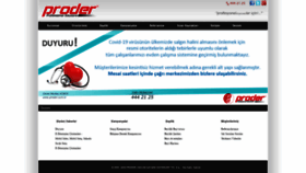 What Proderyazilim.com website looked like in 2020 (4 years ago)