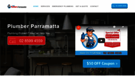 What Plumberparramattansw.com.au website looked like in 2020 (3 years ago)