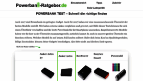 What Powerbank-ratgeber.de website looked like in 2020 (3 years ago)