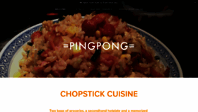 What Pingpongrestaurant.com website looked like in 2020 (3 years ago)