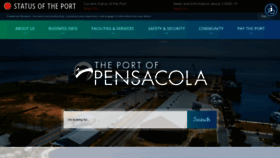 What Portofpensacola.com website looked like in 2020 (3 years ago)