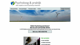 What Psycholoog-en-praktijk.nl website looked like in 2020 (3 years ago)