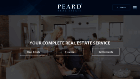 What Peard.com.au website looked like in 2020 (3 years ago)