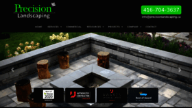 What Precisionlandscaping.ca website looked like in 2020 (4 years ago)