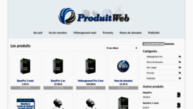 What Produitweb.com website looked like in 2020 (3 years ago)