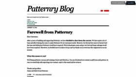 What Patternry.com website looked like in 2020 (3 years ago)