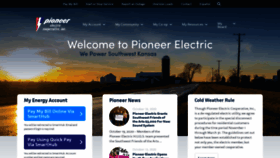 What Pioneerelectric.coop website looked like in 2020 (3 years ago)
