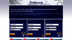 What Pubrecords.com website looked like in 2020 (3 years ago)