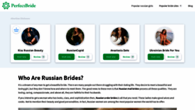 What Perfect-bride.com website looked like in 2020 (3 years ago)