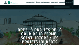 What Parisculteurs.paris website looked like in 2020 (3 years ago)
