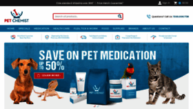 What Petchemist.com.au website looked like in 2020 (3 years ago)