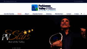 What Perkiomenvalleychamber.org website looked like in 2020 (3 years ago)