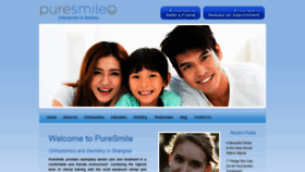 What Puresmile.com website looked like in 2020 (3 years ago)