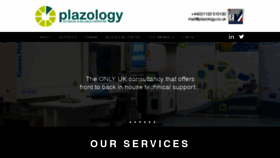 What Plazology.co.uk website looked like in 2020 (3 years ago)