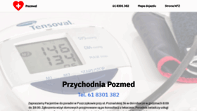 What Pozmed.pl website looked like in 2020 (3 years ago)
