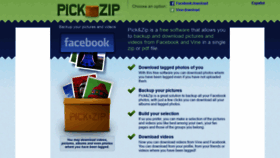 What Picknzip.com website looked like in 2020 (3 years ago)