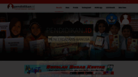 What Pendidikan.id website looked like in 2020 (3 years ago)
