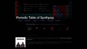 What Periodictableofsynthpop.com website looked like in 2020 (3 years ago)