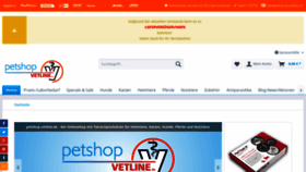 What Petshop-vetline.de website looked like in 2020 (3 years ago)