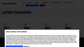 What Podcastdirectory.com website looked like in 2020 (3 years ago)