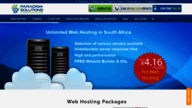 What Paradigmsolutions.co.za website looked like in 2020 (3 years ago)