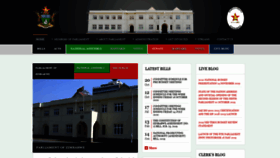 What Parlzim.gov.zw website looked like in 2020 (3 years ago)