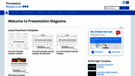 What Presentationmagazine.com website looked like in 2020 (3 years ago)