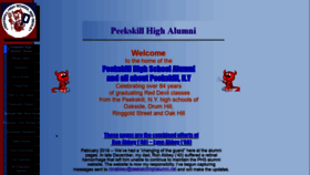 What Peekskillhighalumni.net website looked like in 2020 (4 years ago)