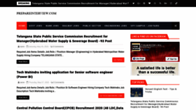 What Prepareinterview.com website looked like in 2020 (3 years ago)