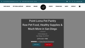 What Pointlomapetpantry.com website looked like in 2020 (3 years ago)
