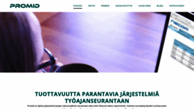 What Promid.fi website looked like in 2020 (3 years ago)