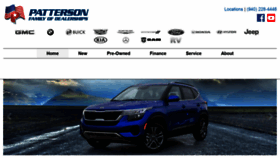 What Pattersonauto.com website looked like in 2020 (3 years ago)