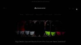 What Prosoccernz.com website looked like in 2020 (3 years ago)