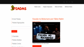 What Piadas.com.br website looked like in 2020 (3 years ago)