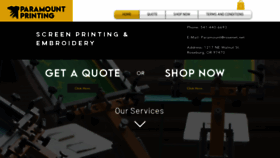 What Paramountscreenprinting.com website looked like in 2020 (3 years ago)