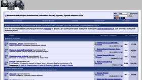 What Politikforum.ru website looked like in 2020 (3 years ago)
