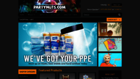 What Partynuts.com website looked like in 2020 (3 years ago)