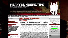 What Peakyblinders.tips website looked like in 2020 (3 years ago)
