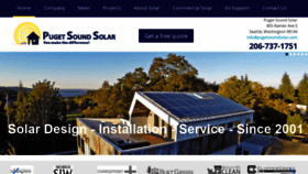 What Pugetsoundsolar.com website looked like in 2020 (3 years ago)