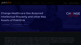 What Pokitdok.com website looked like in 2020 (3 years ago)