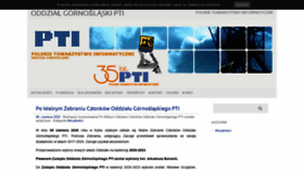 What Pti.katowice.pl website looked like in 2020 (3 years ago)