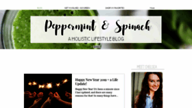 What Peppermintandspinach.com website looked like in 2020 (3 years ago)