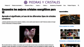 What Piedrasycristales.net website looked like in 2020 (3 years ago)