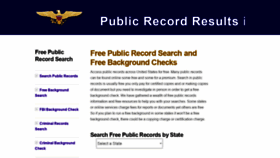What Public-record-results.com website looked like in 2020 (3 years ago)
